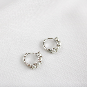 Heloise Pearl Hoop Earrings