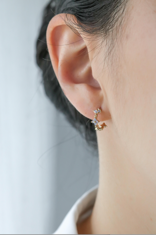 Blossom Huggie Hoop Earrings