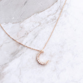 Moon Necklace - Sterling Silver