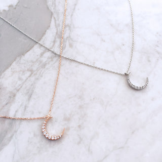 Moon Necklace - Sterling Silver